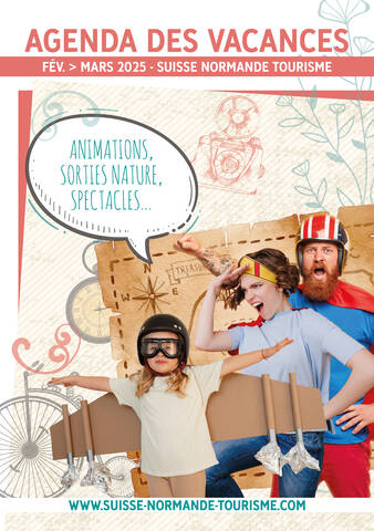 L’agenda des animations pour les vacances d’hiver est disponible ! Suisse Normande Tourisme a sélectionné pour vous une multitude d’activités et de sorties à découvrir en famille, entre amis ou en duo. Que ce soit pour profiter des vacances, célébrer la Saint-Valentin, explorer de nouveaux horizons ou partager des moments festifs, retrouvez toutes les animations en Suisse Normande et aux alentours. Spectacles, ateliers, balades, événements… Il y en a pour tous les goûts. Consultez l’agenda et organisez dès maintenant vos sorties pour un hiver riche en découvertes et en souvenirs. Cliquez pour le consulter !