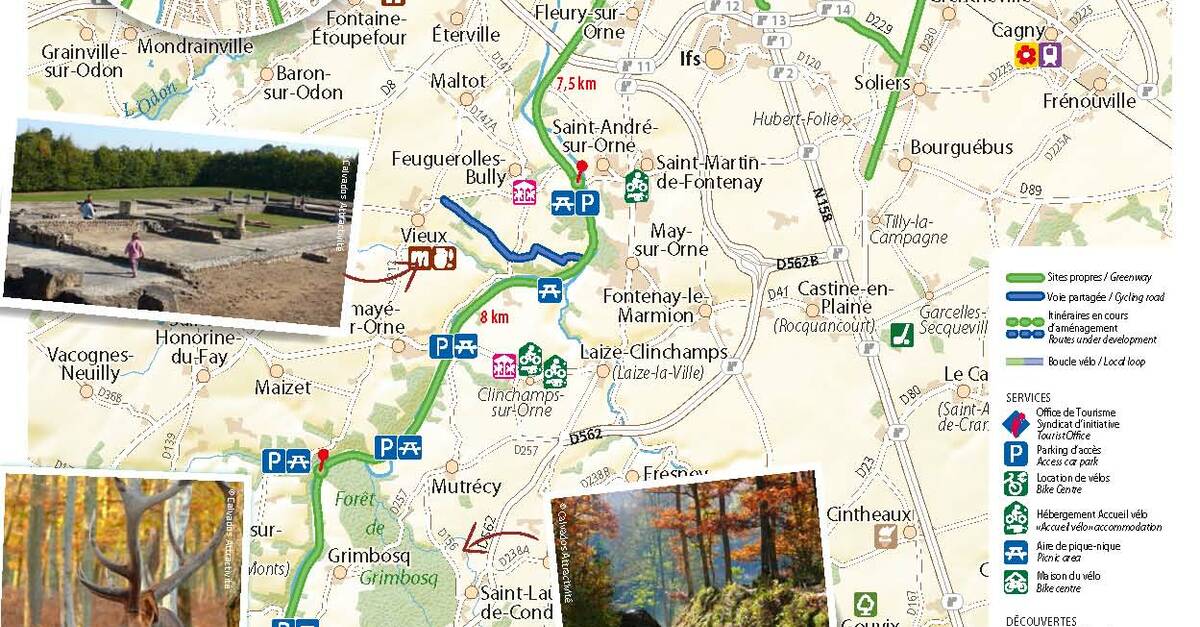 Carte Voie verte de la Suisse Normande Office de Tourisme de la Suisse Normande Carte Voie verte de la Suisse Normande Office de Tourisme de la Suisse Normande