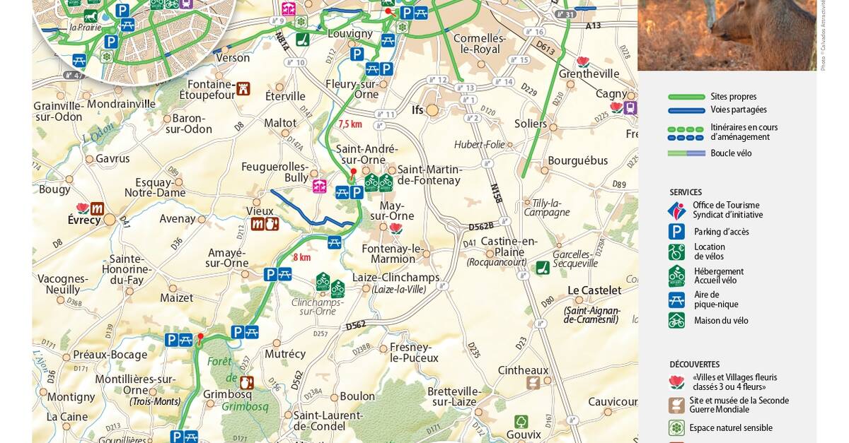 Carte Voie verte de la Suisse Normande Office de Tourisme de la Suisse Normande Carte Voie verte de la Suisse Normande Office de Tourisme de la Suisse Normande